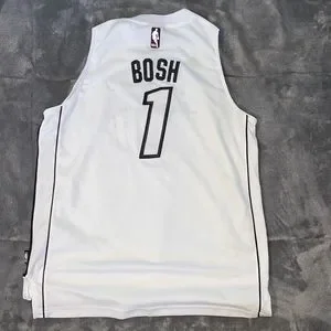 adidas Shirts Tops Miami Heat Chris Bosh White Out Jersey